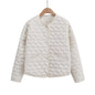 Women's Street Fashion Love Thread Cotton Coats