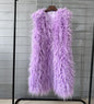 Women's Winter Lengthened Imitated Tibet Sheep Fur Coats