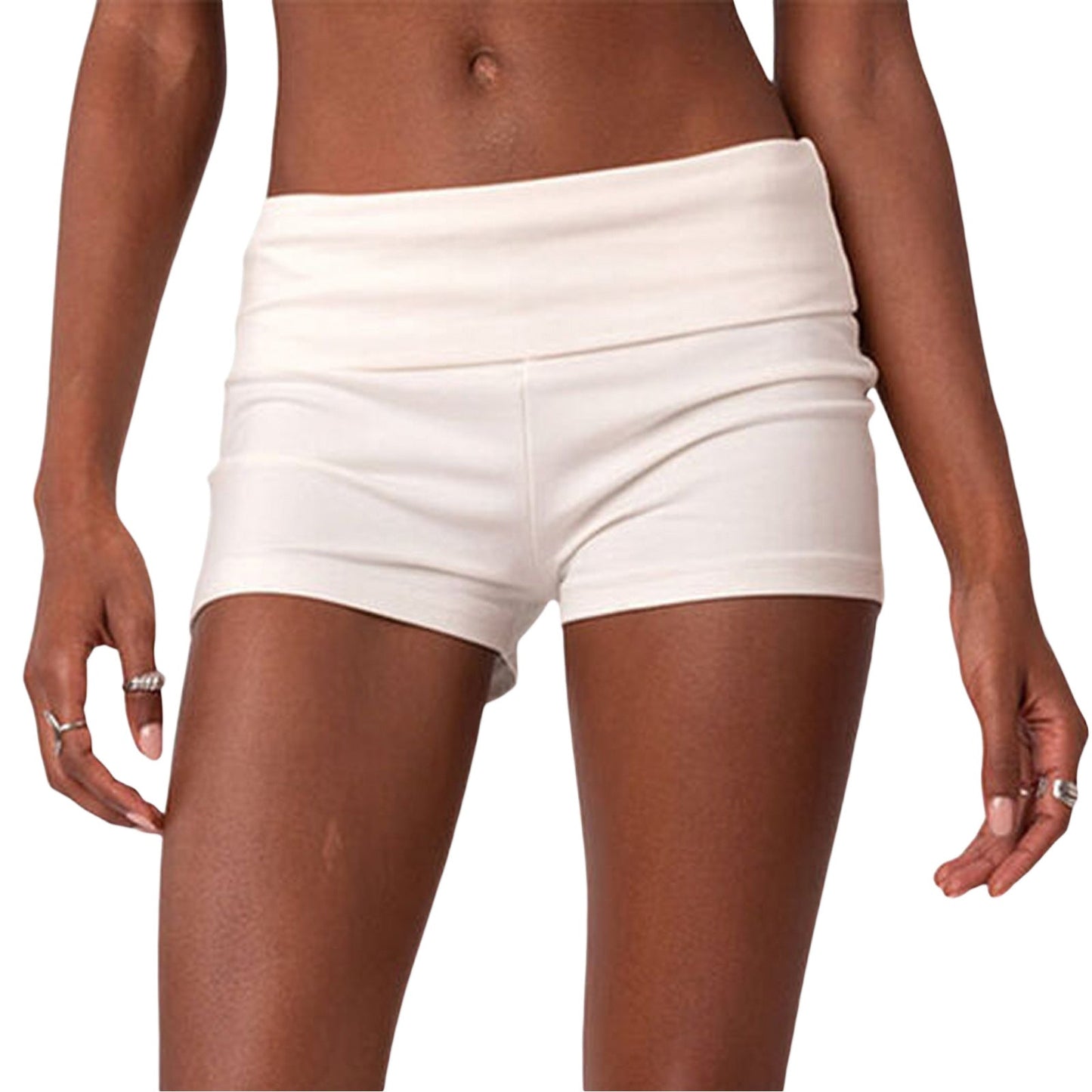 Women's Striped Style Basic Tight Low Bottoming Shorts