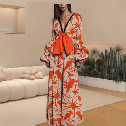 Women's One-piece Culotte Fashion Sexy Print Dress Dresses