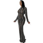 Fashion Sexy Nightclub Hot Rhinestone Mesh Dresses