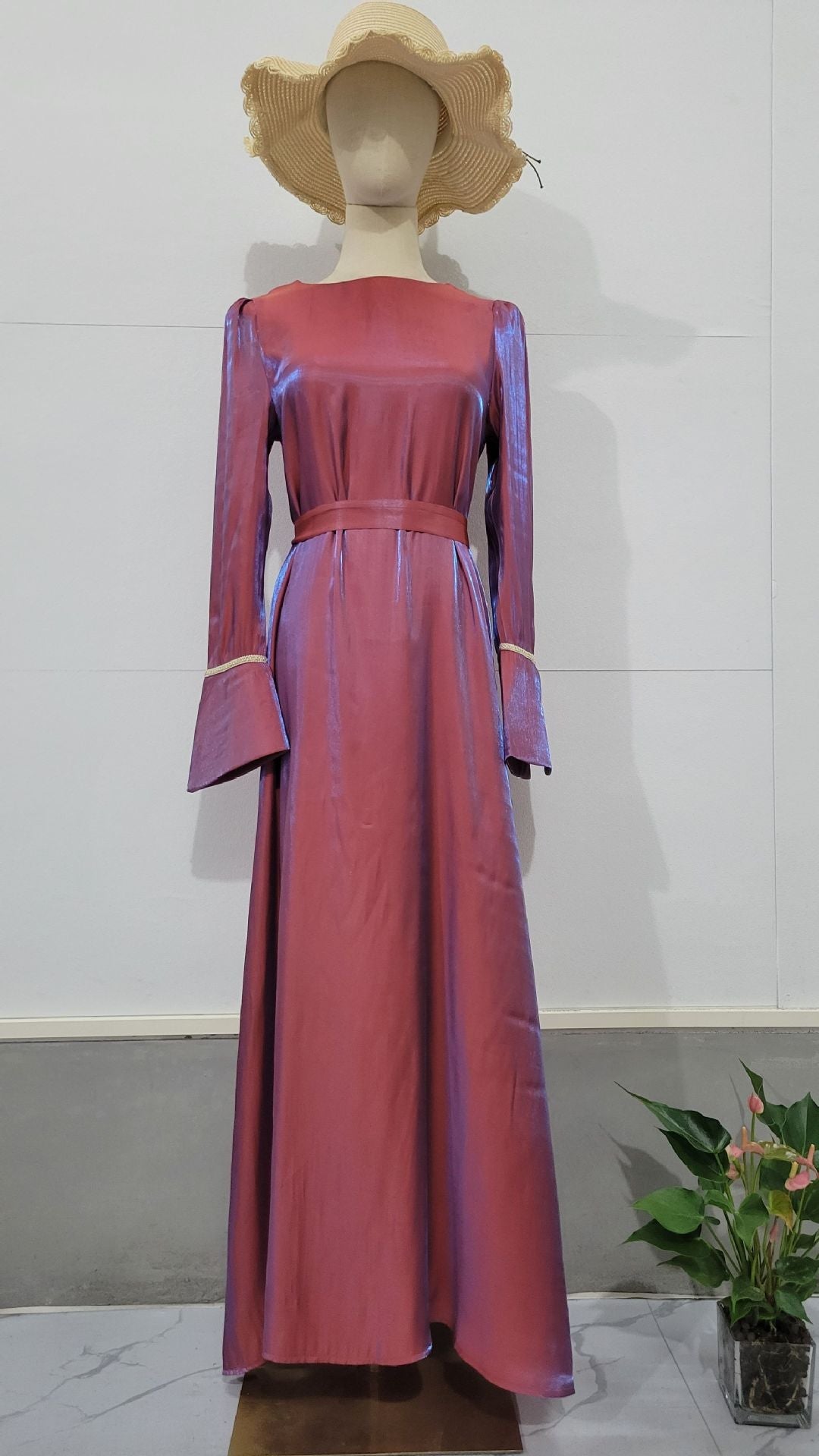 Static Flash Glass Satin Saudi Elegant Dresses