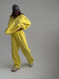 Collar Long-sleeved Trousers Casual Pullover Two-piece Suits