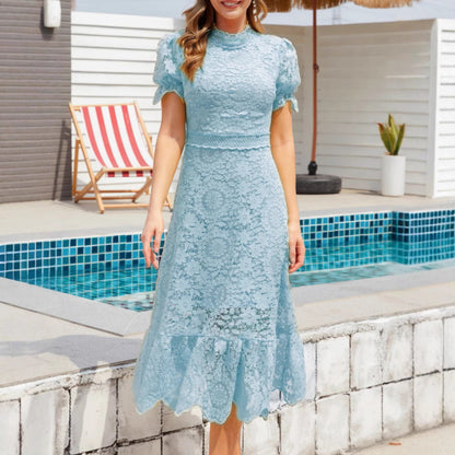 Dress Summer Elegant Slim Fashionable Lace Dresses