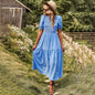 Fit Slimming Dress Casual Holiday Large Dresses
