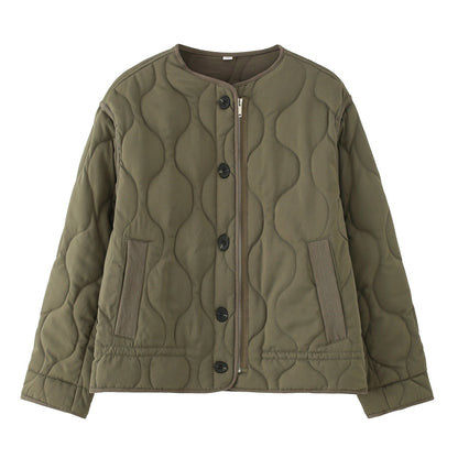 Durable Street Fashion Loose Thread Cotton Coats