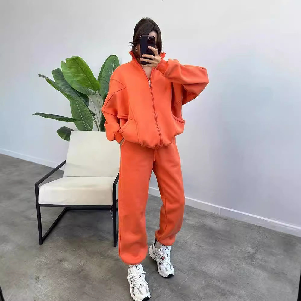 Women's Fashion Minimalist Long Sleeve Solid Color Suits