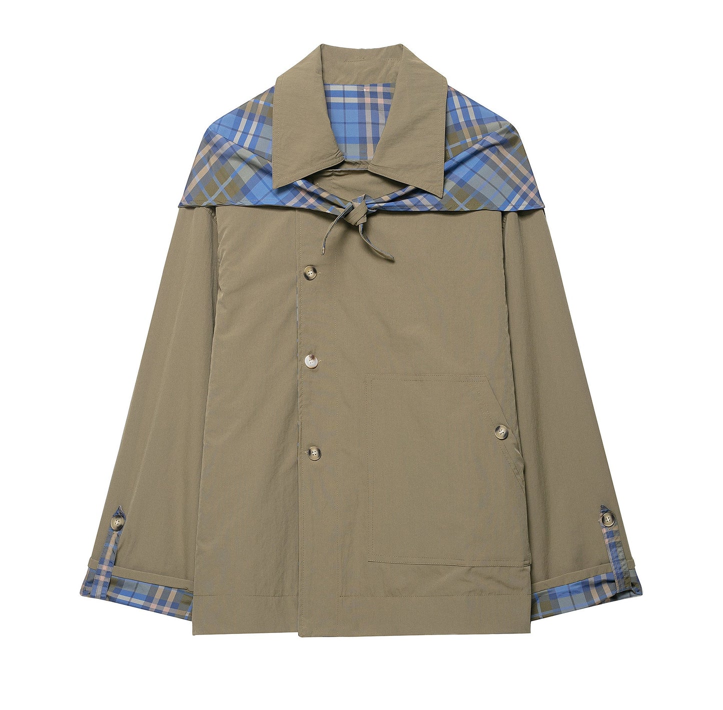 Women's Fashion Casual Retro Plaid Double-sided Lapel Coats