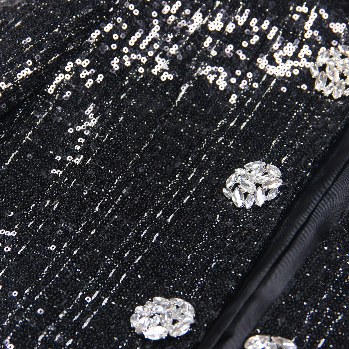 Women's Fashion Sequined Diamonds High Quality Coats