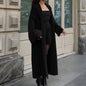 Women's Fashion Long Sleeve Wool Overcoat Trench Sweaters