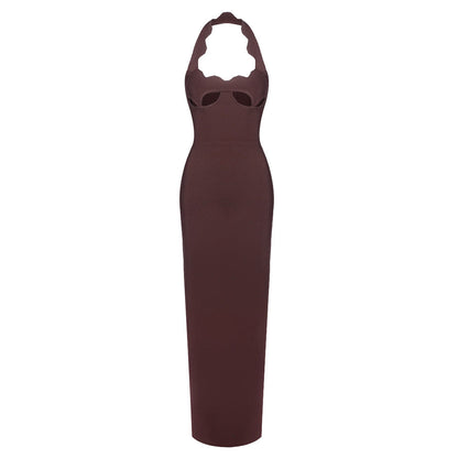 Dress Halter Cut-out Senior Sexy Inner Dresses
