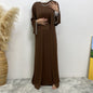 Trendy Slouchy Elegant Sleeveless Dress Muslim Suits