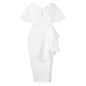Sexy Ruffled Bifurcated Rivet Beads Party Dresses