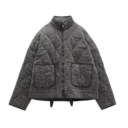 Women's Winter Street Fashion Quilted Long-sleeved Cotton Jackets