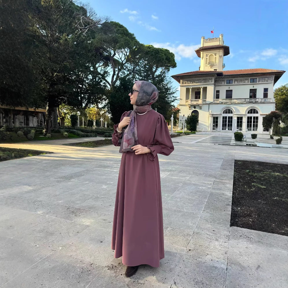 Women's Muslim Slim Temperament Robe Dress Dresses