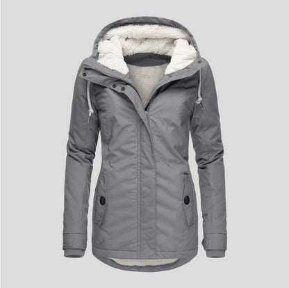 Women's Popular Classy Fleece-lined Hooded Warm Coats