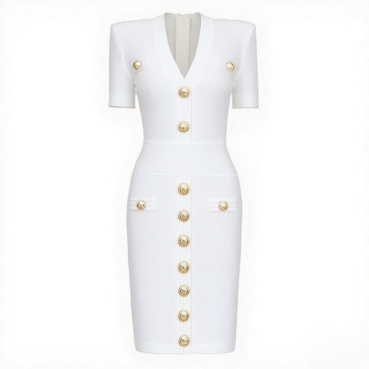 Women's Lengthened Summer Fashionable Knitted Slim Fit Dresses