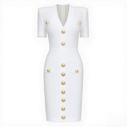 Women's Lengthened Summer Fashionable Knitted Slim Fit Dresses
