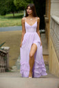 Summer Wrapped Chest Fishbone Solid Color Dresses