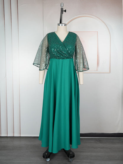 Women's Muslim Wear African Large Sleeves Loose Dresses