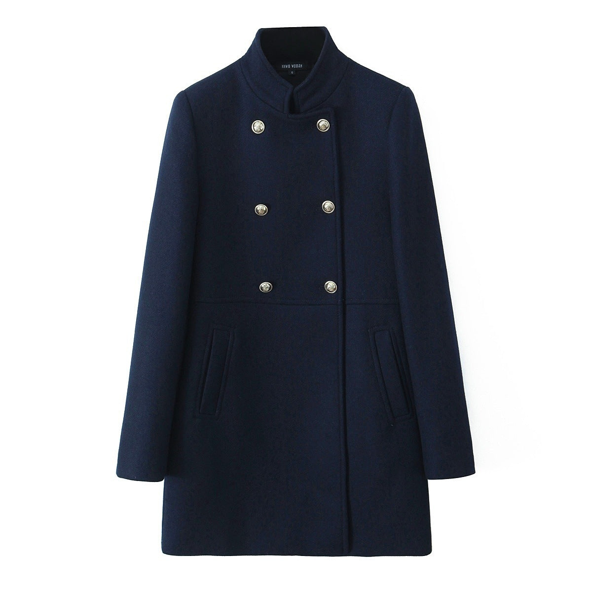 Women's Elegant Wool Blend Double-breasted Overcoat Coats