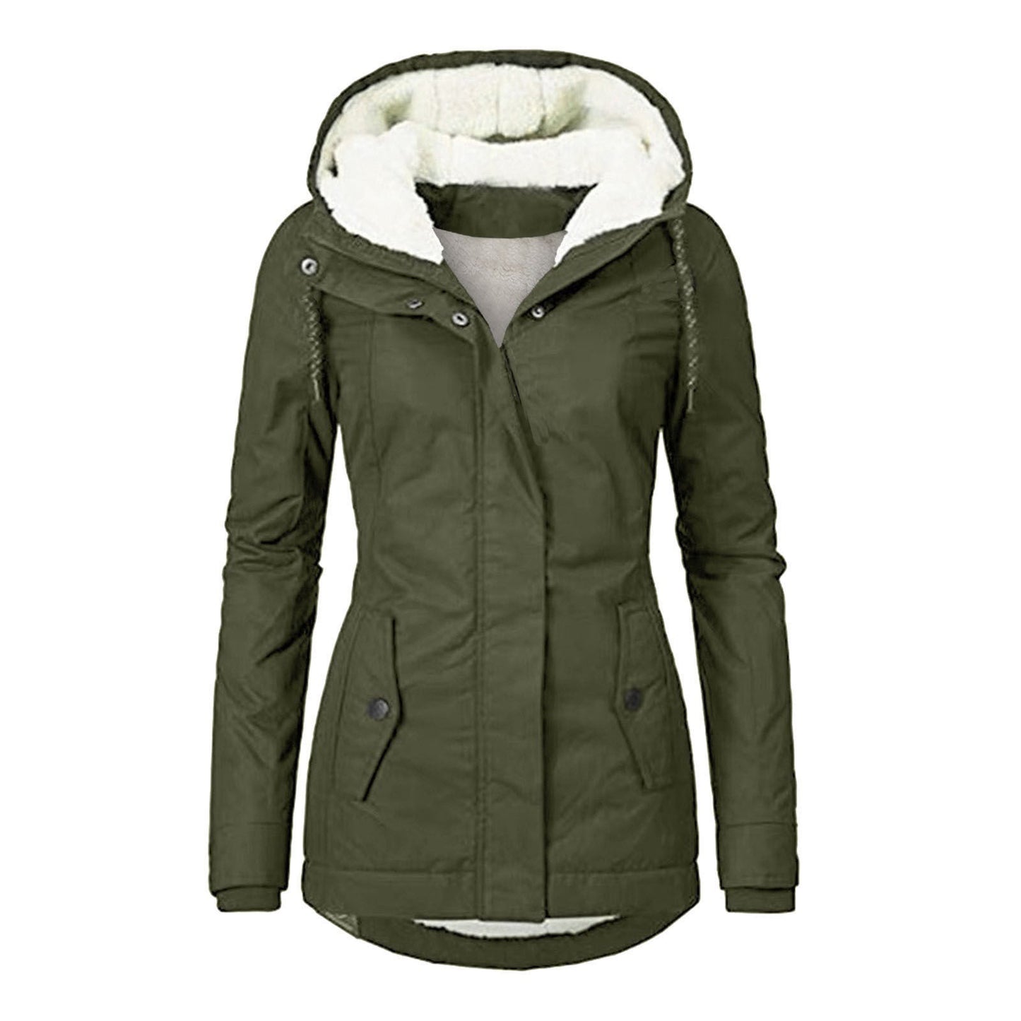 Women's Popular Classy Fleece-lined Hooded Warm Coats