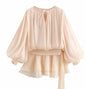 Women's Pure Desire Wind Waist Irregular Hem Dresses