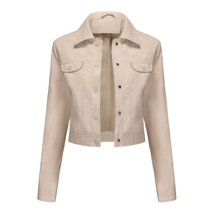 Women's Thin Leather Casual Fashion Popular Daily Jackets