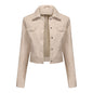 Women's Thin Leather Casual Fashion Popular Daily Jackets