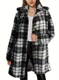 Women's Fashion Wear Leopard Print Loose Plush Coats