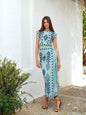 Fashion Printing Vacation Style Two-piece Dress Dresses
