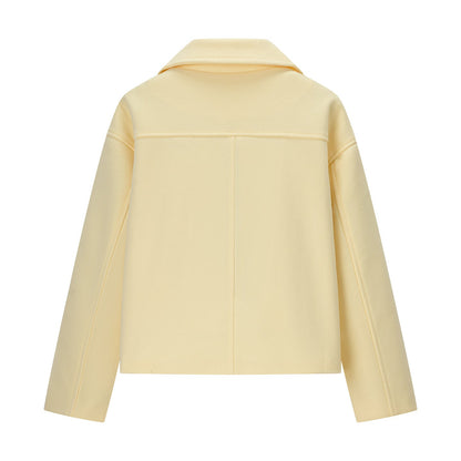 Charming Graceful Creative Double Breasted Woolen Coats