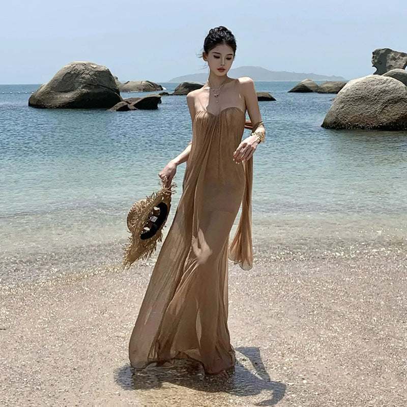 Women's Solid Color Loose Street Fashion Tube Dresses