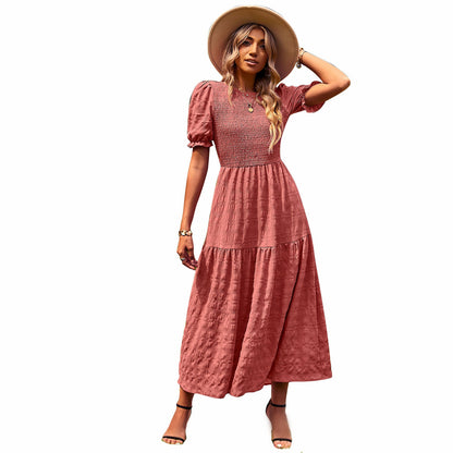 Fit Slimming Dress Casual Holiday Large Dresses