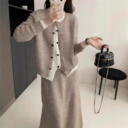 Women's Fashion Fake Two Pieces Contrast Color Suits