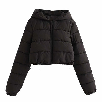 Women's Versatile Urban Casual Hooded Cotton Coats