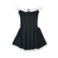 Women's Fashion Sexy Tube Niche Color-matching Dress Dresses