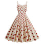 Style Retro Fresh Holiday Big Polka Dresses