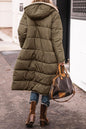 Solid Color Hooded Cotton Long Sleeve Double-sided Wear Jackets
