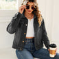 Women's Washed Denim Casual Long Sleeve Jackets