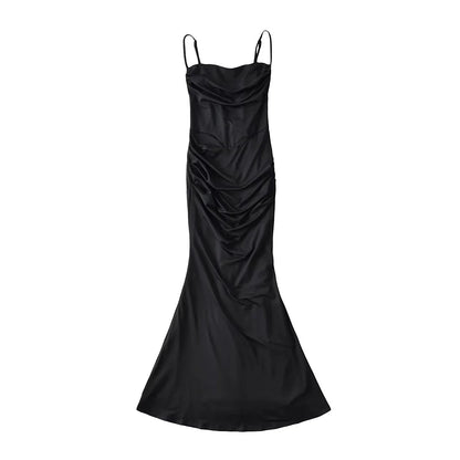 Three-dimensional Fishbone Sexy Fishtail Atmosphere Slimming Dresses