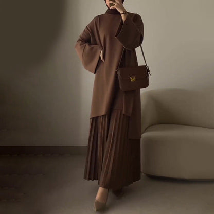 Women's Autumn Round Neck Loose Casual Retro Suits