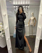Waist Irregular Dress Winter Solid Color Long Dresses
