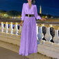 Women's Fashion Dress Elegant Waist Slimming Sequins Dresses