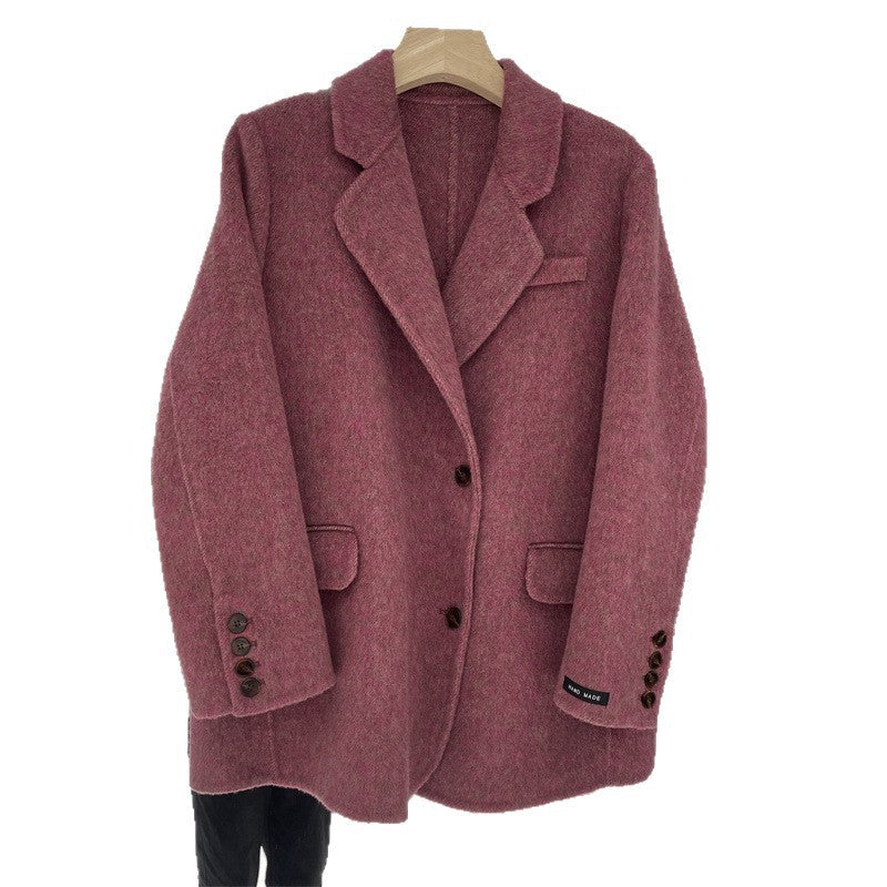 Double-sided Wool Overcoat Female Temperament Korean Coats