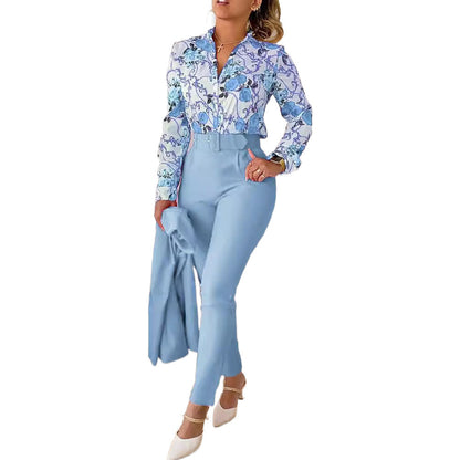 Women's Fresh Polyester Long Sleeve Fashion Casual Suits