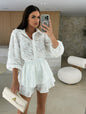 Pretty Comfortable Summer Lace Hollowed Leisure Suits