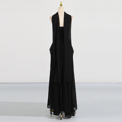 High-grade Dress Summer Tube Twisted Buckle Dresses