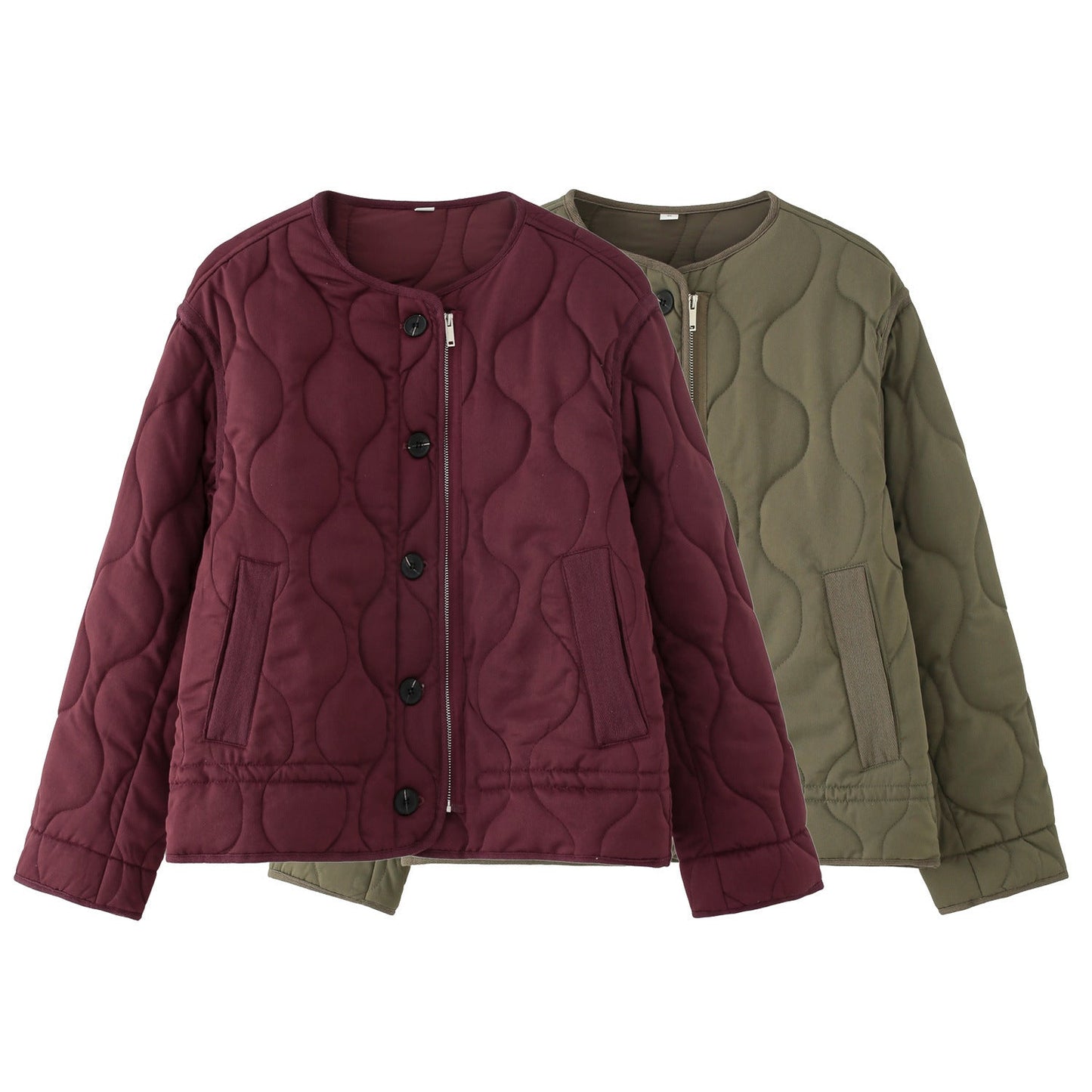 Durable Street Fashion Loose Thread Cotton Coats