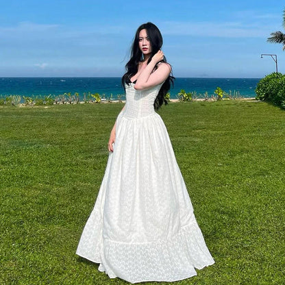 Women's Solid Color Slim Fit High Waist Dresses